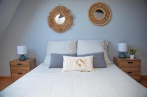 Postel nebo postele na pokoji v ubytování Casa 8 - Gourdon