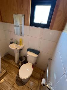 Ένα μπάνιο στο Cabañas BERGHAUS