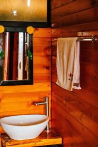 Koupelna v ubytování El Rincón de Gabo