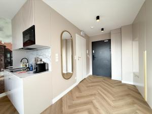 Køkken eller tekøkken på Gdańsk Luxury Stay Mostek