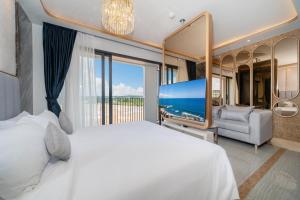 Postel nebo postele na pokoji v ubytování Apartments Bellevue Lagoon Phuket near Laguna + 14 fotografií