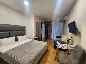 Postel nebo postele na pokoji v ubytování Geo Palace Kolkheti National Park