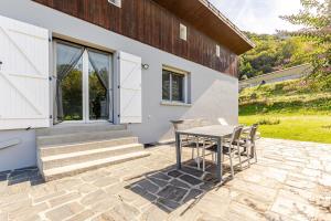 Bygningen som feriehuset ligger i