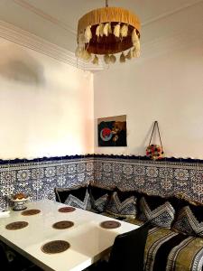 Χώρος καθιστικού στο Dar Zina