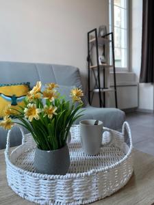 Χώρος καθιστικού στο Les Glaneuses gîte Côté Boulangerie centre-bourg à 3 min du Puy duFou