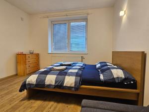 Ένα ή περισσότερα κρεβάτια σε δωμάτιο στο Apartment Stejskalova +5 φωτογραφίες