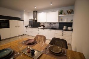 Kuchyň nebo kuchyňský kout v ubytování Deichliebe Pilsum + 7 fotografií