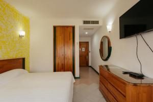 TV a/nebo společenská místnost v ubytování Casa Tobalá