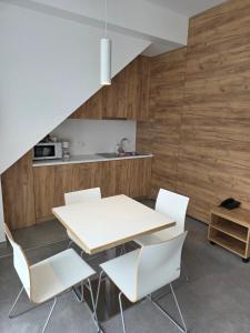 Η κουζίνα ή μικρή κουζίνα στο Aparthotel Apartamenty Czarna Góra 412