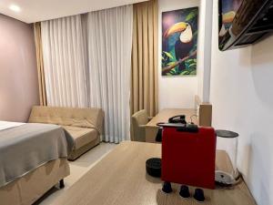 Μια τηλεόραση ή/και κέντρο ψυχαγωγίας στο Linda Suite Blue Tree Premium Manaus