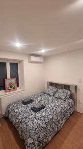 Postel nebo postele na pokoji v ubytování Gîte chez Suzannala