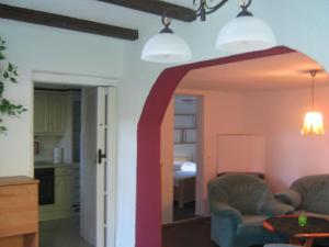 Posezení v ubytování Kinkerbungalow