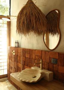 Koupelna v ubytování Las chozas III