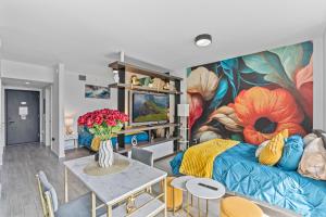 Χώρος καθιστικού στο Penthouse Infinity heated pool and jacuzzi