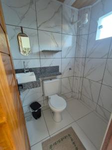 Koupelna v ubytování Flat em Campinho Maraú