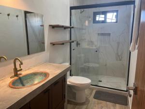 Koupelna v ubytování Casa Luna