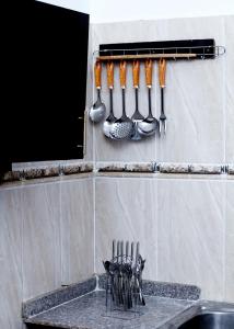 Kuchyň nebo kuchyňský kout v ubytování EstateNg