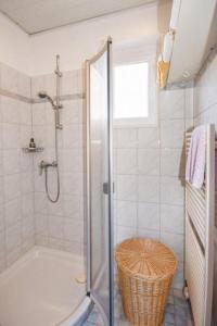 Koupelna v ubytování Ferienhäuschen Seekrabbe