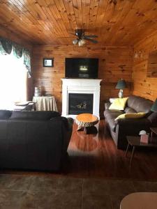 Posezení v ubytování Sunset Cottages