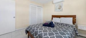 Postel nebo postele na pokoji v ubytování Lovely Apartment with 24h security - walking distance to beach, downtown, shops and restaurants