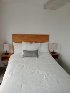 Postel nebo postele na pokoji v ubytování Vista 18 zona 10 parqueo y lavandería 4 personas