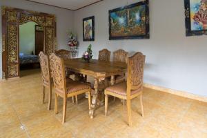 Dining area in a vendégházakat