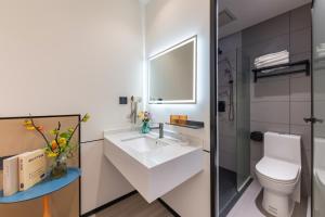 Koupelna v ubytování Shangpin Harajuku + 85 fotografií