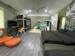 Istumisnurk majutusasutuses Kerlingfornia Pond View Homestay and Farmstead