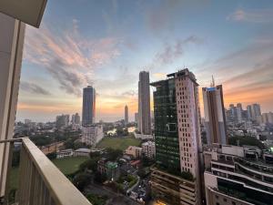 a view of a city skyline with tall buildings at Colombo Stay - Skyview Retreat in Colombo