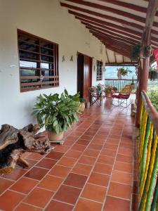 Μπαλκόνι ή βεράντα στο Alojamiento en Cirití +20 φωτογραφίες