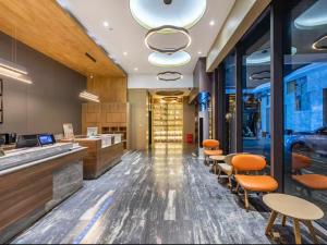 Χώρος καθιστικού στο Hanting Hotel Shanghai South Shaanxi Road Subway Station