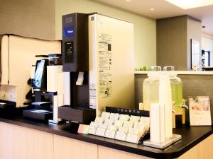 Příslušenství pro přípravu čaje a kávy v ubytování Comfort Hotel Mito + 47 fotografií