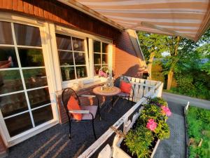 Balkón nebo terasa v ubytování Gast Wohnung im Grünen Casa Weige