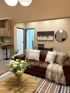 Posezení v ubytování The Oryx Luxury Apartment