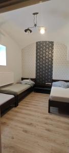 Postel nebo postele na pokoji v ubytování Pod Bocianem Noclegi