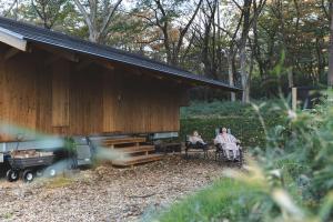 Zahrada ubytování Earthboat Nasu