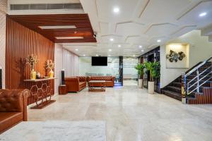 Posezení v ubytování Hotel Royal Rosette with free Wi-Fi Near New Delhi Railway Station and Connaught Place