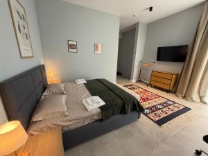 Postel nebo postele na pokoji v ubytování Villa Saguramo