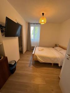 TV a/nebo společenská místnost v ubytování B&B Sayonara