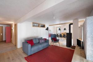 Posezení v ubytování Bellezza Bio Bergün