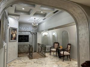 Χώρος καθιστικού στο Hotel Roma & Tours