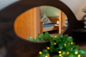 Voodi või voodid majutusasutuse Heimliche Liebe - Ferienhaus toas