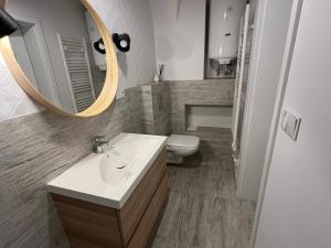 Koupelna v ubytování Apartament Florian Rynek 3