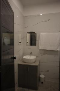 Koupelna v ubytování Castle DAK