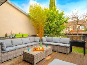 Posezení v ubytování Villa Burgun