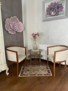 Χώρος καθιστικού στο charming suite - affittacamere