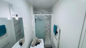 Koupelna v ubytování Le Donnette - Appt lumineux - accès métro Rouen