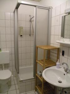 ห้องน้ำของ Hotel Garni Kröger