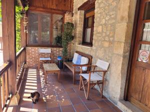 Balkón nebo terasa v ubytování El Encinar