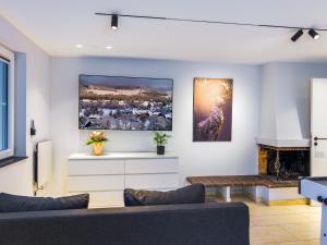 TV a/nebo společenská místnost v ubytování Waldklang - Refugium Schwarzwald